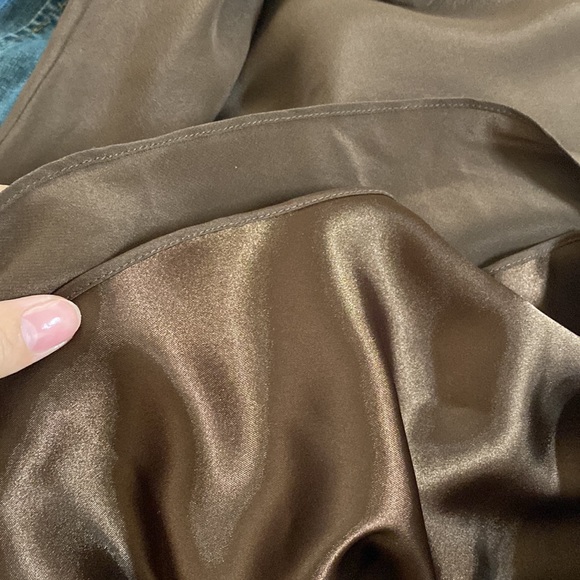 BCBGMaxAzria Brown Silk Classic Dress - Picture 6 of 7